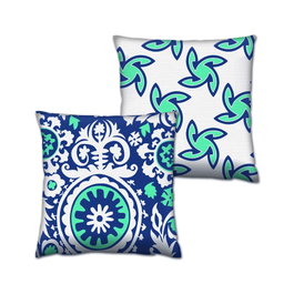 Aberto Design Juego de Cojines Multicolor 43 x 43 cm (2 piezas)``,